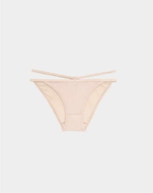 BASERANGE NIDA PANTS COTTON RIB OFF WHITE